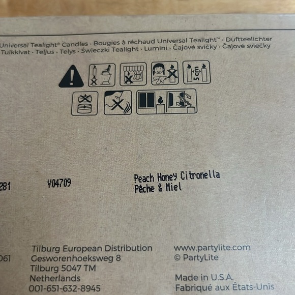 12 PartyLite tea light candles, peach honey citronella scented - Picture 3 of 3